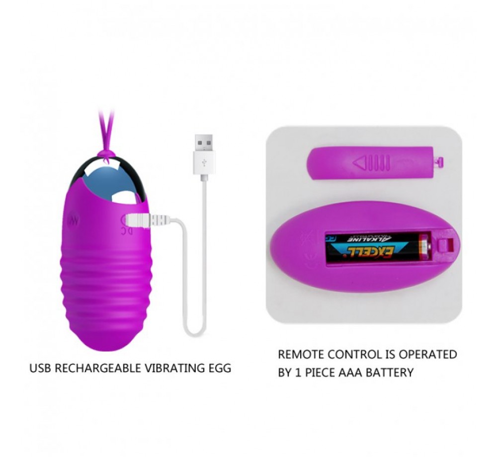 Виброяйцо ребристое с пультом дистанционного управления Jessica Виброяйцо ребристое с пультом дистанционного управления Jessica