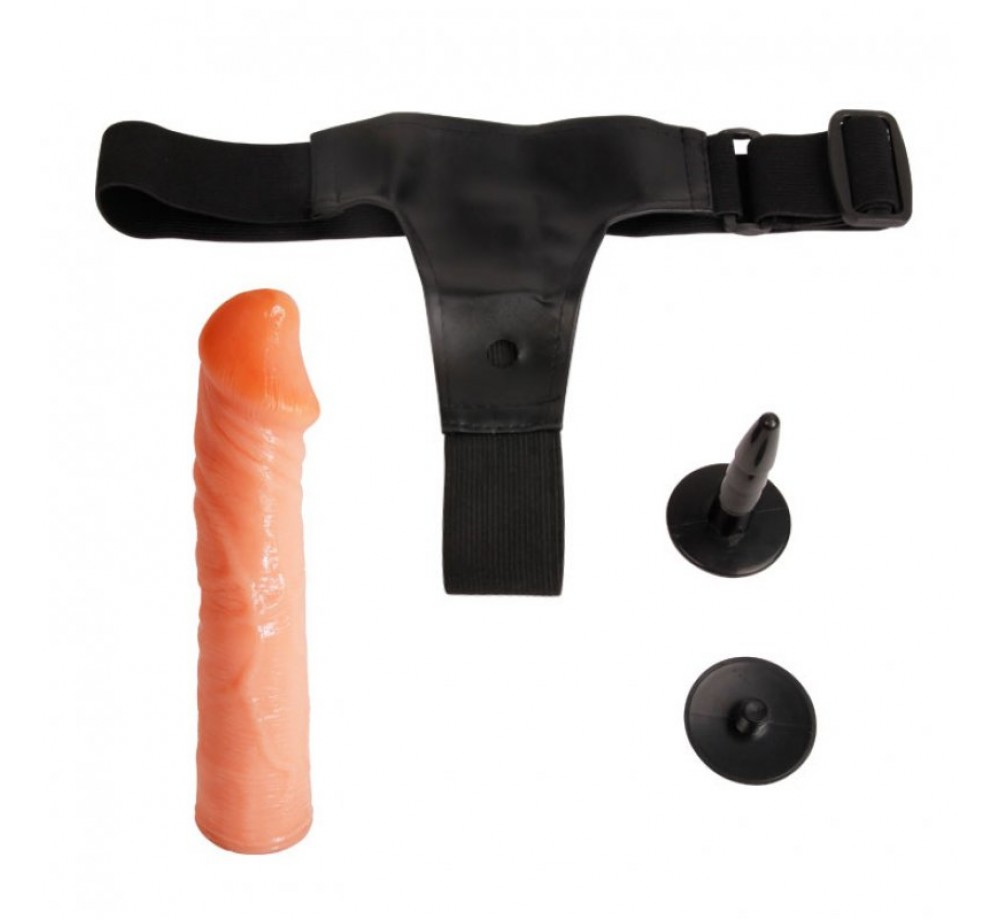 Реалистичный страпон на трусиках телесный Реалистичный страпон на трусиках телесный