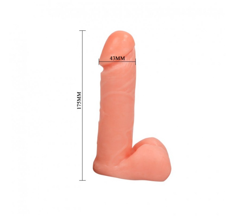 Реалистичный страпон с мошонкой и с удобными трусиками Реалистичный страпон с мошонкой и с удобными трусиками