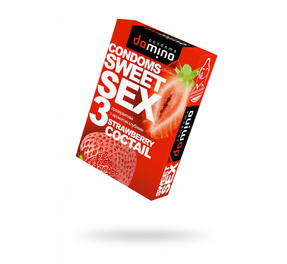 ПРЕЗЕРВАТИВЫ LUXE DOMINO SWEETSEX, КЛУБНИКА №3 , 18 СМ ПРЕЗЕРВАТИВЫ LUXE DOMINO SWEETSEX, КЛУБНИКА №3 , 18 СМ