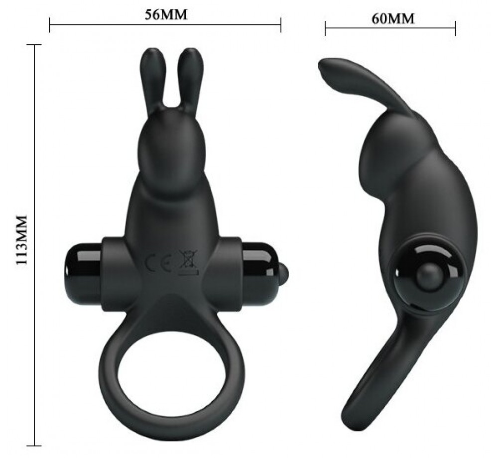 Кольцо Vibrant Penis Ring I (BI-210204 ), черный Кольцо Vibrant Penis Ring I (BI-210204 ), черный