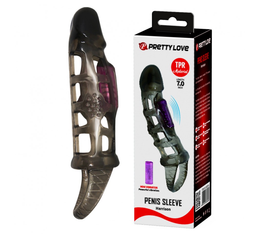 Насадка Men Extension c вибрацией и подхватом (BI-026209-1) Насадка Men Extension c вибрацией и подхватом (BI-026209-1)