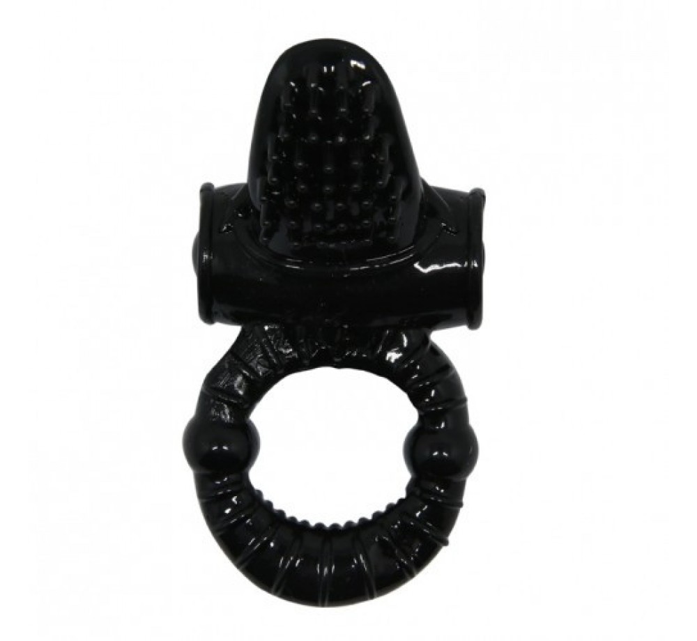 Эрекционное черное кольцо Baile с вибрацией BI-014081-1 Эрекционное черное кольцо Baile с вибрацией BI-014081-1