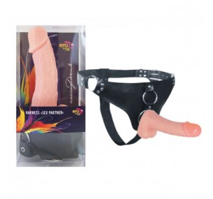 ФАЛЛОИМИТАТОР НА ТРУСИКАХ "HARNESS SEX PARTNER" L 180 мм D 45 мм, арт EE-10069 ФАЛЛОИМИТАТОР НА ТРУСИКАХ "HARNESS SEX PARTNER" L 180 мм D 45 мм, арт EE-10069