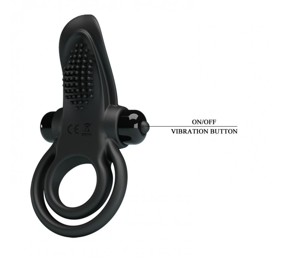 Эрекционное виброкольцо с двойным подхватом PrettyLove Vibrant Penis Ring Эрекционное виброкольцо с двойным подхватом PrettyLove Vibrant Penis Ring
