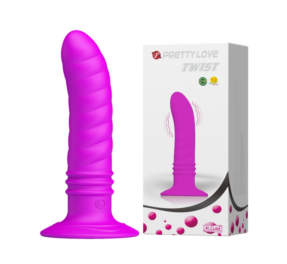 Анальный вибратор Twist на присоске BI-014200 12.7 см