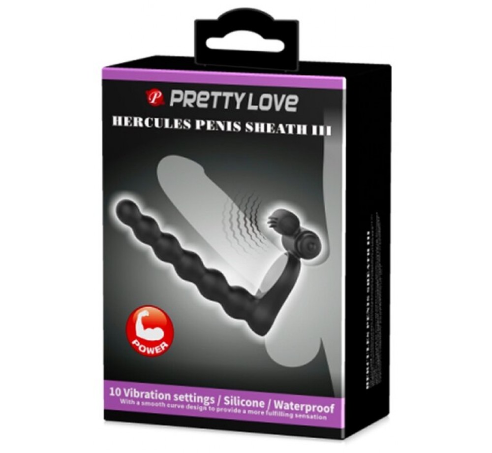 Насадка для двойной стимуляции Hercules Penis Sheath III - 15.3 см, BI-210218 Насадка для двойной стимуляции Hercules Penis Sheath III - 15.3 см, BI-210218