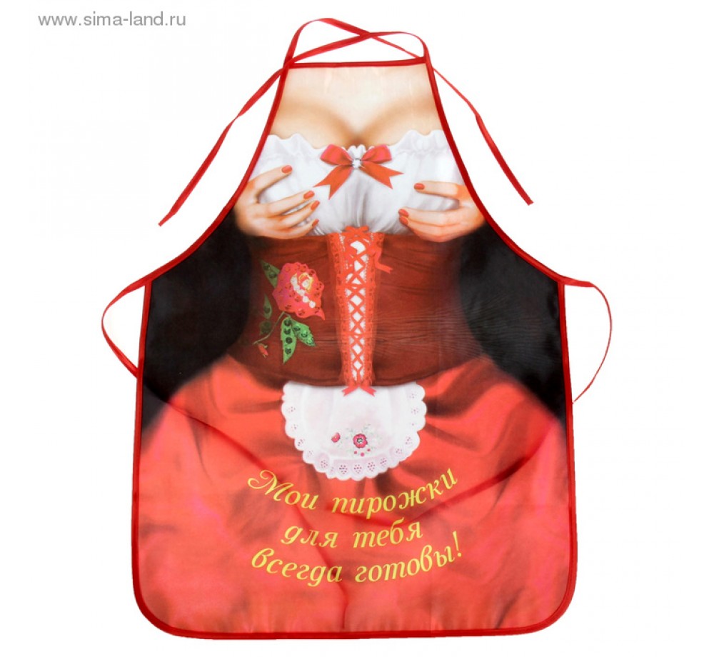 Фартук текстиль "Мои пирожки", размер 50 см х 70 см. 