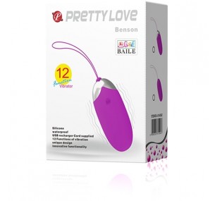 Виброяйцо силиконовое Pretty love Benson, 18.5 cm (фиолетовый) / BI-014362 Виброяйцо силиконовое Pretty love Benson, 18.5 cm (фиолетовый) / BI-014362