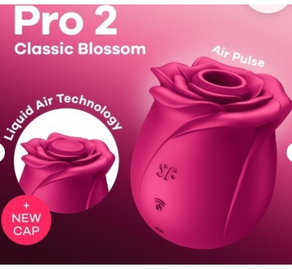 Вакуумно-волновой стимулятор клитора Satisfyer Pro 2 Classic Blossom,магнитная зарядка.