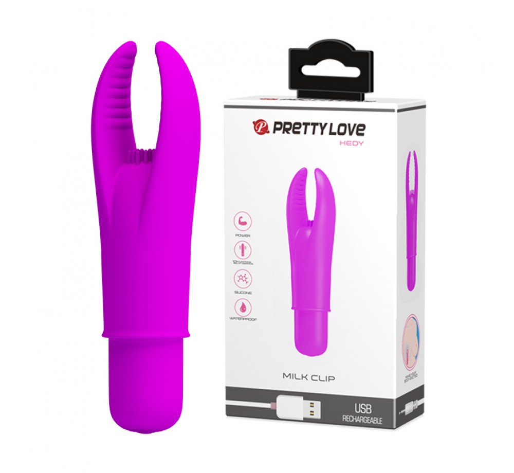 Мини-вибратор силиконовый Pretty love Hedy с рожками 9.9 см (BI-014599) Мини-вибратор силиконовый Pretty love Hedy с рожками 9.9 см (BI-014599)