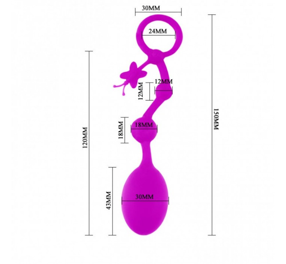 Анальные бусы Pretty Love "BALLS",общая длина 15 см. Анальные бусы Pretty Love "BALLS",общая длина 15 см.