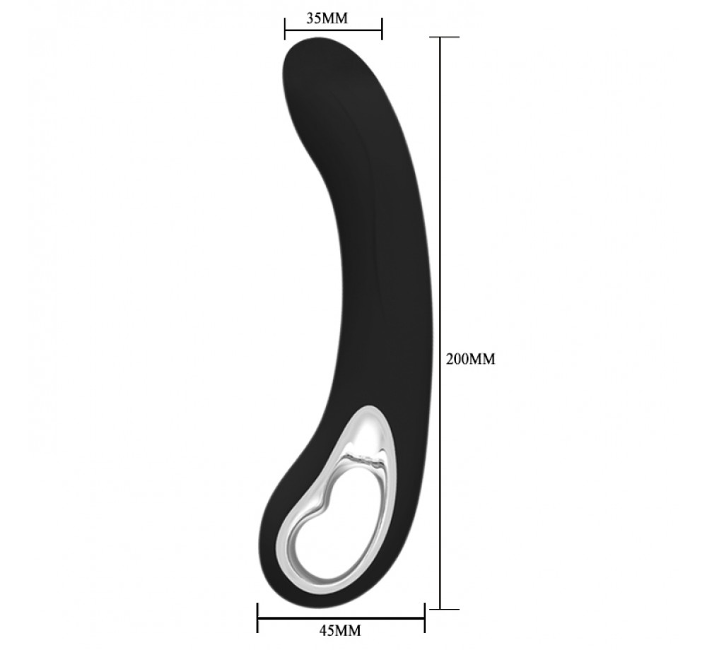 Вибратор 12 видов вибраций 200*35мм Baile Alston - Черный (BI-014412-1) Вибратор 12 видов вибраций 200*35мм Baile Alston - Черный (BI-014412-1)