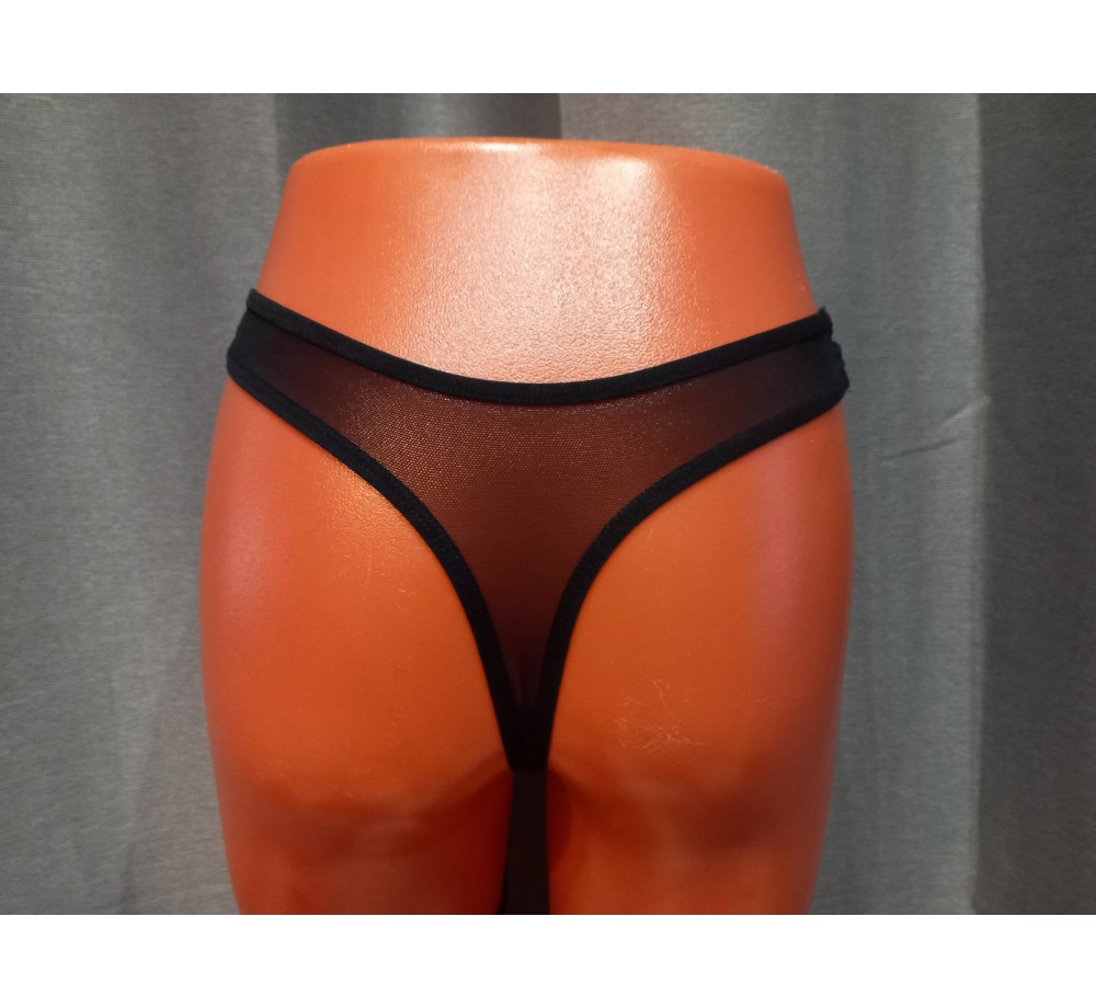 Трусики стринг,женские,цвет черный,размер S-М Трусики стринг,женские,цвет черный,размер S-М