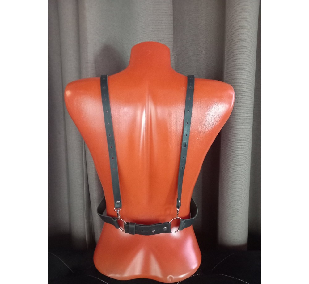 Портупея, натуральная кожа, цвет черный Портупея, натуральная кожа, цвет черный