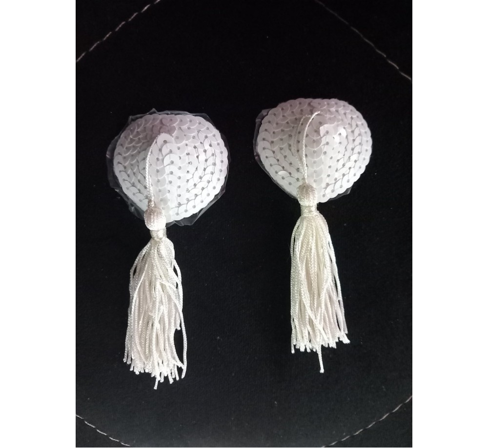 ПЭСТИС EROLANTA LINGERIE COLLECTION В ФОРМЕ СЕРДЕЦ С КИСТОЧКАМИ ОДНОТОННЫЕ БЕЛЫЕ ПЭСТИС EROLANTA LINGERIE COLLECTION В ФОРМЕ СЕРДЕЦ С КИСТОЧКАМИ ОДНОТОННЫЕ БЕЛЫЕ