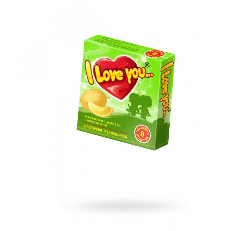 Презервативы I Love You с ароматом фруктов МИКС, 12 шт