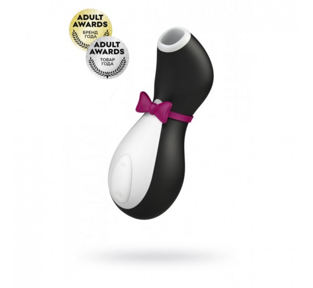 ВАКУУМ-ВОЛНОВОЙ БЕСКОНТАКТНЫЙ СТИМУЛЯТОР КЛИТОРА SATISFYER PRO PENGUIN NG, ABS ПЛАСТИК+СИЛИКОН,Цвет черный