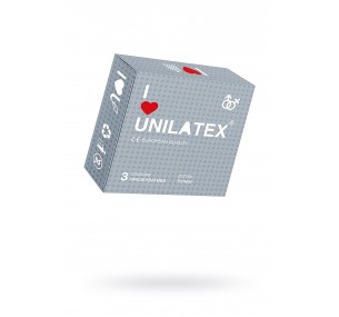 Презервативы Unilatex, dotted, латекс, точечные, 19 см, 5,4 см, 3 шт. 