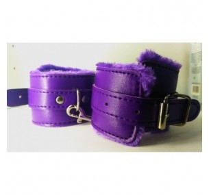 НАРУЧНИКИ ФИОЛЕТОВЫЕ НА МЕХУ,искусственная кожа НАРУЧНИКИ ФИОЛЕТОВЫЕ НА МЕХУ,искусственная кожа