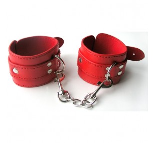 Наручники красные,искусственная кожа Наручники красные,искусственная кожа