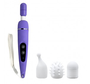 Вибратор Magic Wand с насадками, bw-055003 Вибратор Magic Wand с насадками, bw-055003