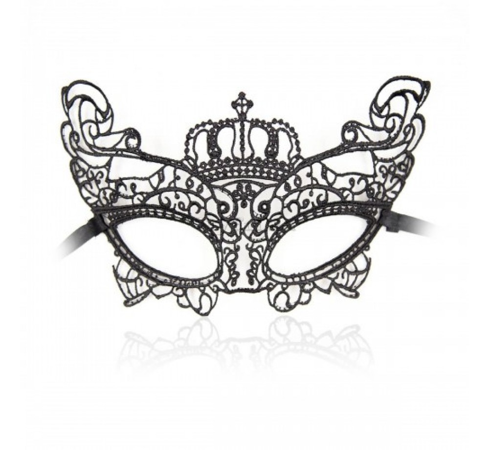 Маска кружевная Queen,цвет чёрный, текстиль Маска кружевная Queen,цвет чёрный, текстиль