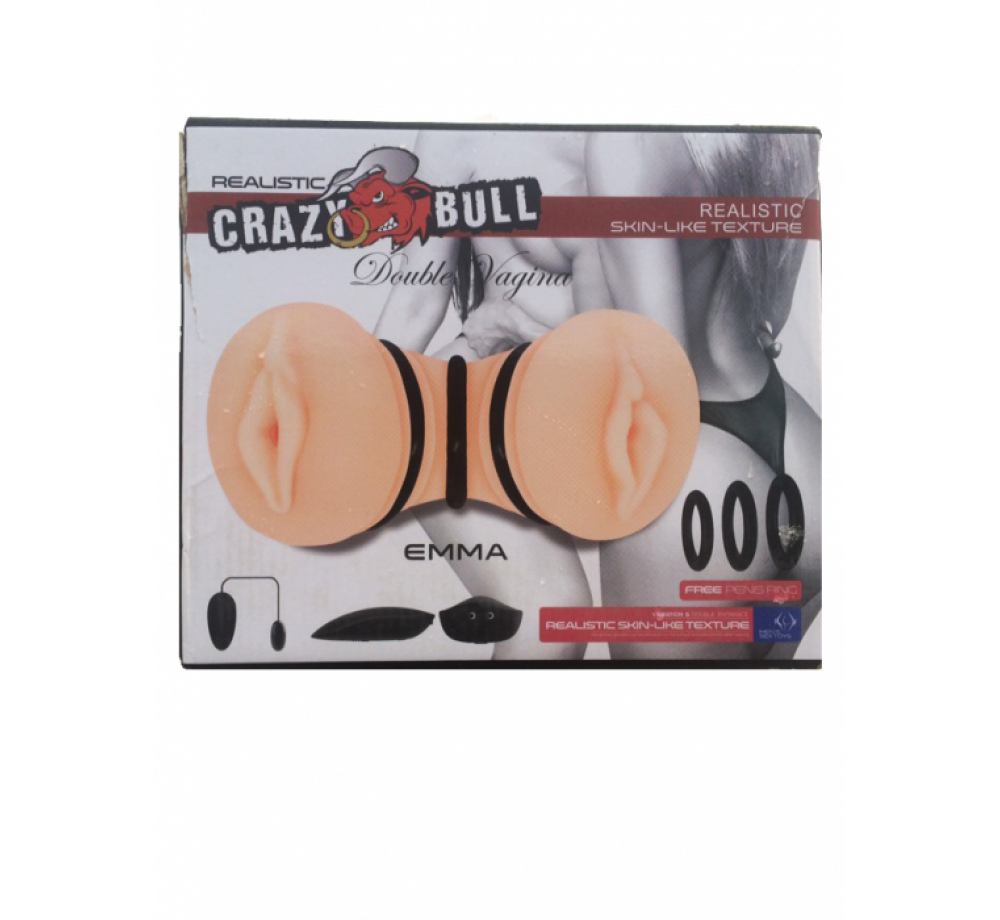 ДВОЙНОЙ МАСТУРБАТОР CRAZY BULL EMMA С КОЛЬЦАМИ С ВИБРОЯЙЦОМ, АРТ BM-009148ZH ДВОЙНОЙ МАСТУРБАТОР CRAZY BULL EMMA С КОЛЬЦАМИ С ВИБРОЯЙЦОМ, АРТ BM-009148ZH