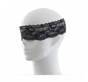 Черная ажурная маска на глаза Черная ажурная маска на глаза