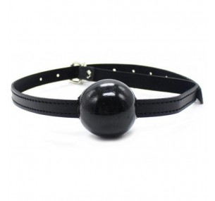 Кляп-шар из силикона,цвет черный Кляп-шар из силикона,цвет черный