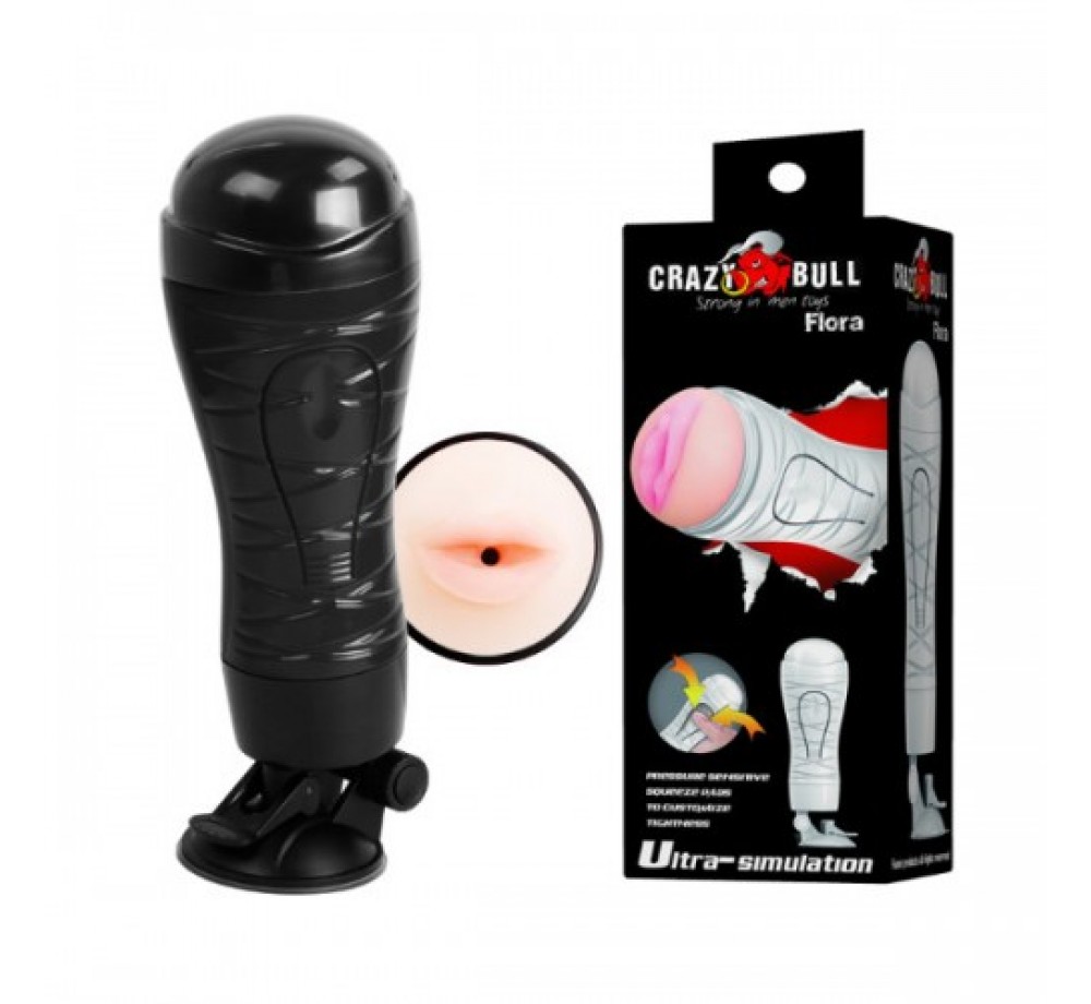 Мастурбатор Baile ротик с присоской Crazy Bull Flora