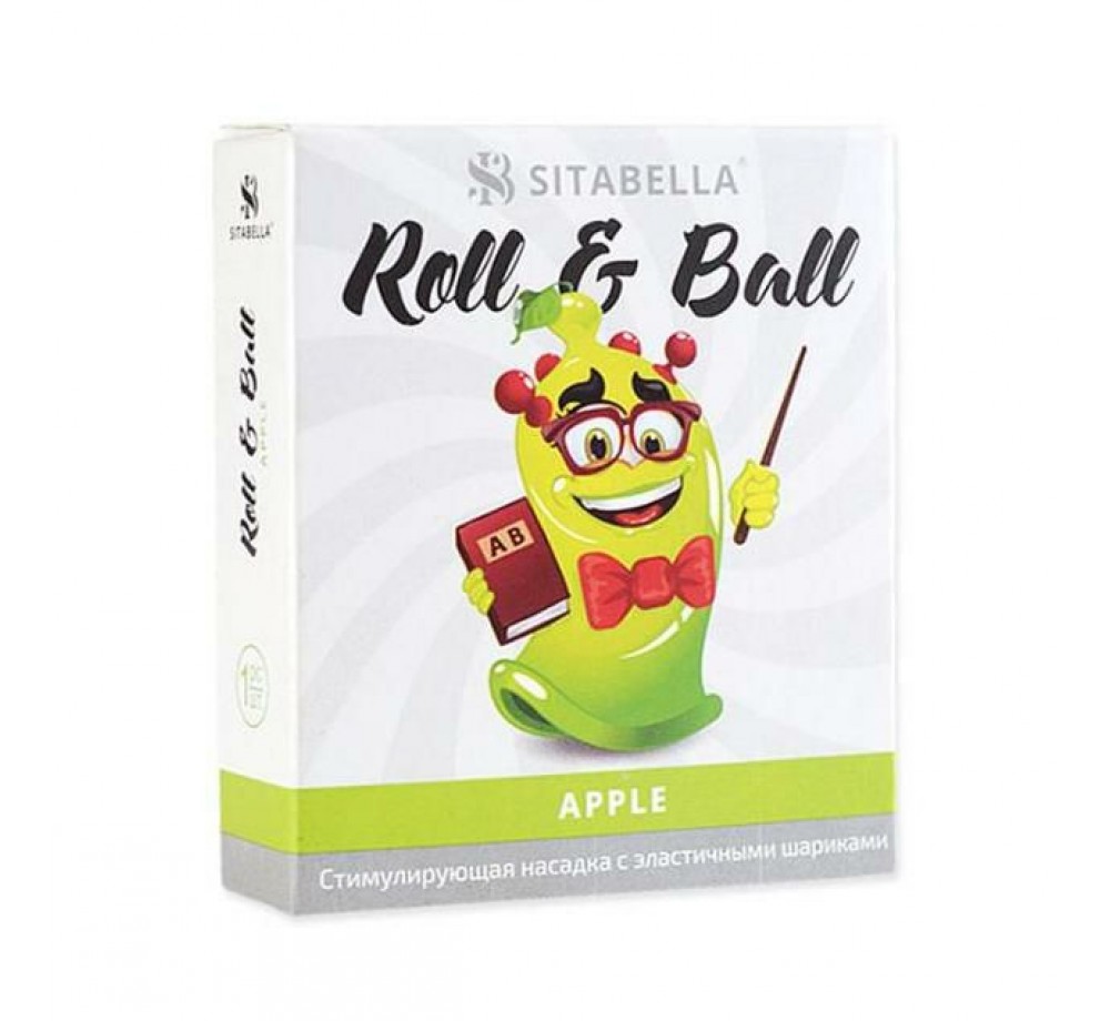 Насадка стимулирующая,презерватив,Roll Ball Apple,Sitabella 7905245