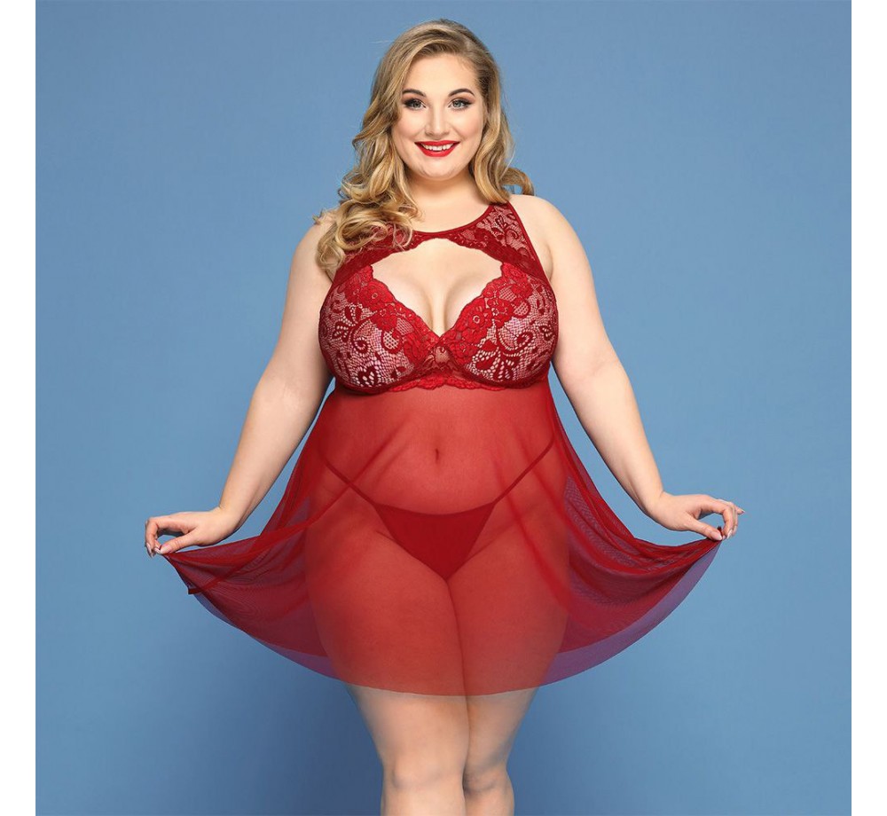 Комплект белья, платье + стринги,размер плюс size