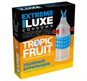 Презерватив Luxe Extreme Убойный Бурильщик с ароматом тропических фруктов, 18 СМ, 5,2 СМ, 1 ШТ. Презерватив Luxe Extreme Убойный Бурильщик с ароматом тропических фруктов, 18 СМ, 5,2 СМ, 1 ШТ.