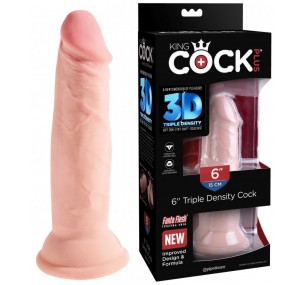 ФАЛЛОИМИТАТОР телесный на присоске 6" Triple Density Cock - 18,4 см.