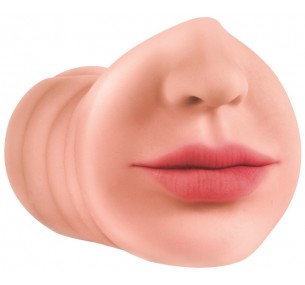 Мастурбатор в виде ротика с зубками с одной стороны,в виде вагины и ануса с другой стороны арт 2101-02 Мастурбатор в виде ротика с зубками с одной стороны,в виде вагины и ануса с другой стороны арт 2101-02