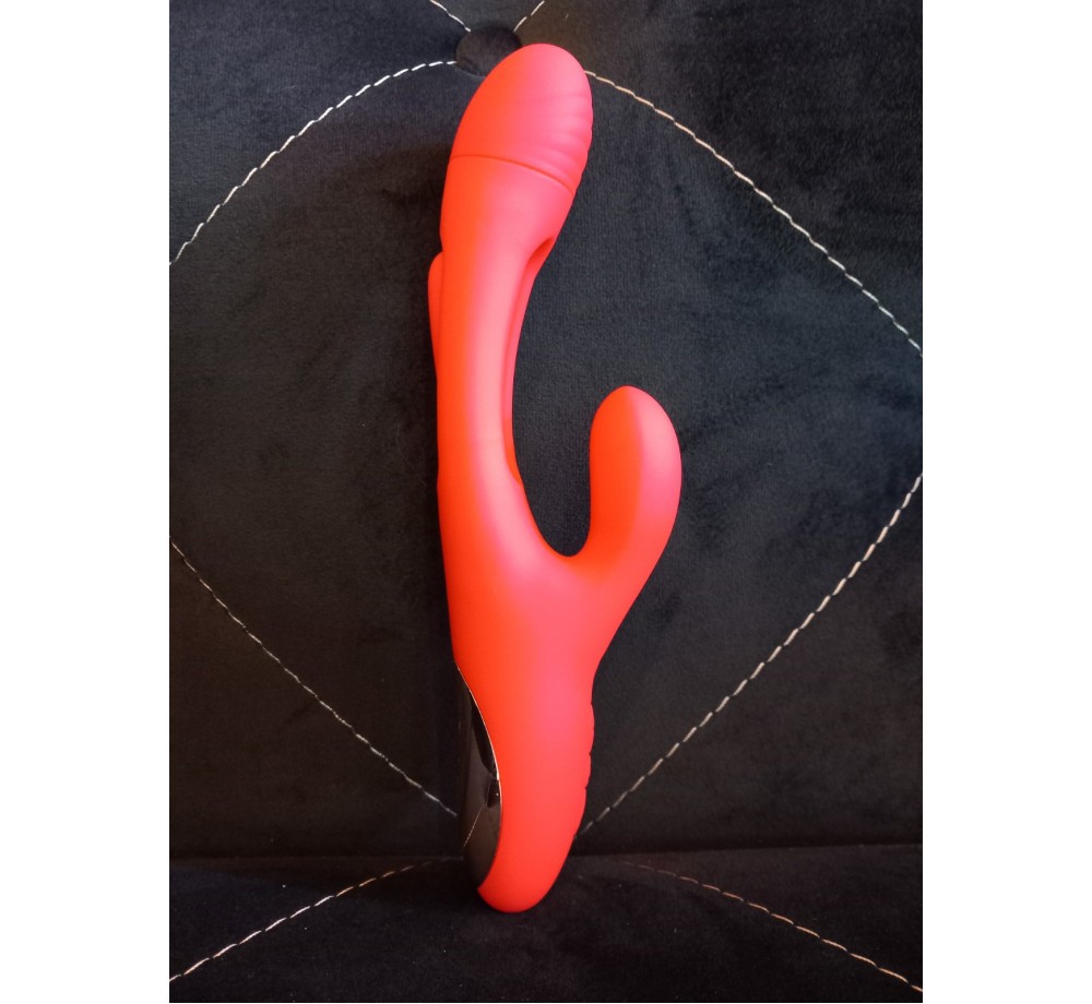 Вибратор кролик стимулятор для точки G и клитора FEELING,цвет красный Вибратор кролик стимулятор для точки G и клитора FEELING,цвет красный