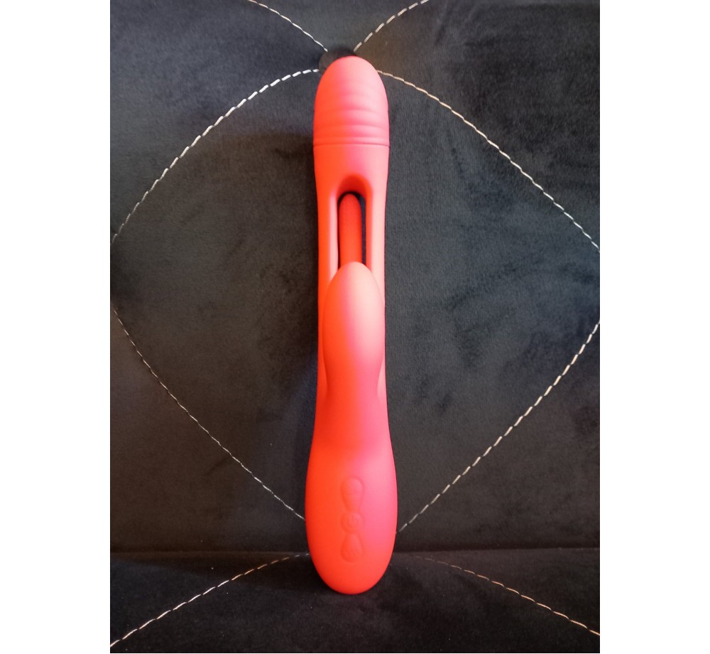 Вибратор кролик стимулятор для точки G и клитора FEELING,цвет красный Вибратор кролик стимулятор для точки G и клитора FEELING,цвет красный