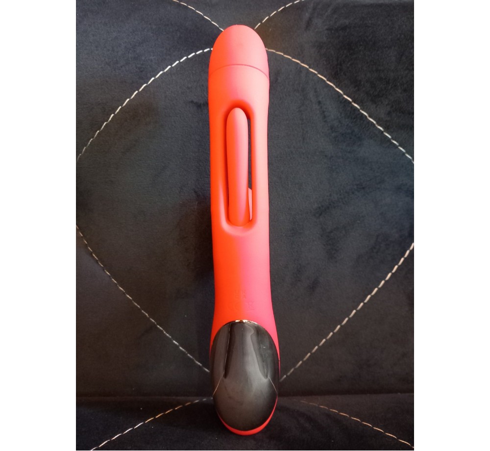 Вибратор кролик стимулятор для точки G и клитора FEELING,цвет красный Вибратор кролик стимулятор для точки G и клитора FEELING,цвет красный