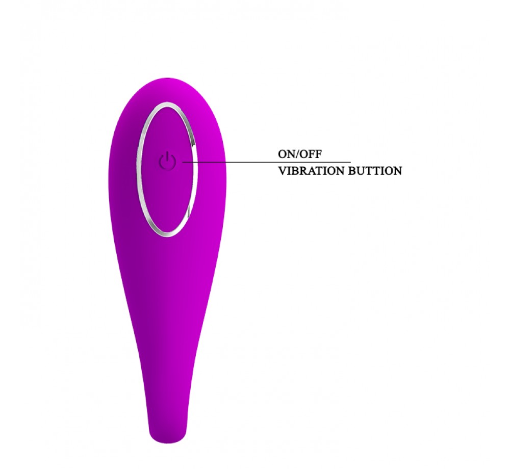 Вибратор для пар силикон Algernon BI-014582W, фиолетовый Вибратор для пар силикон Algernon BI-014582W, фиолетовый