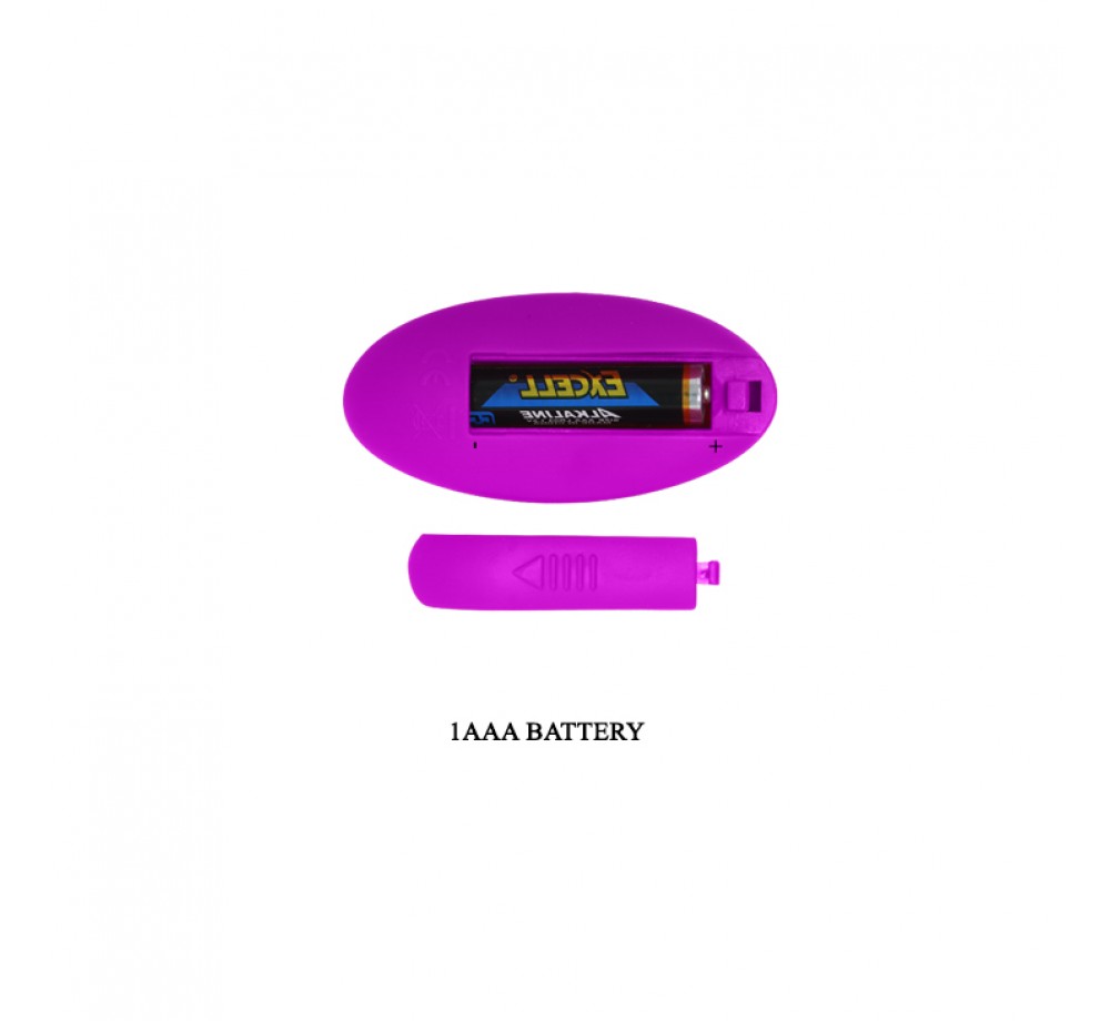 Вибратор для пар силикон Algernon BI-014582W, фиолетовый Вибратор для пар силикон Algernon BI-014582W, фиолетовый