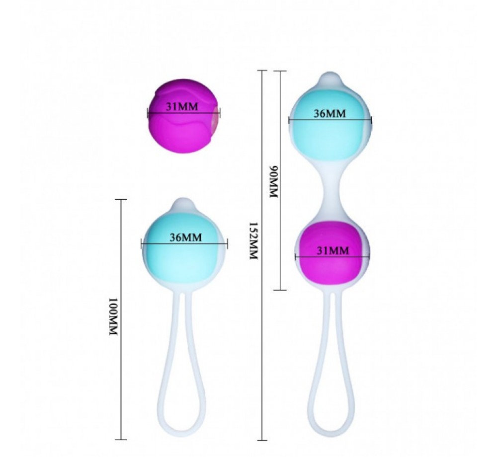 ШАРИКИ ВАГИНАЛЬНЫЕ "ORGASMIC BALL" (набор), BI-014265 ШАРИКИ ВАГИНАЛЬНЫЕ "ORGASMIC BALL" (набор), BI-014265