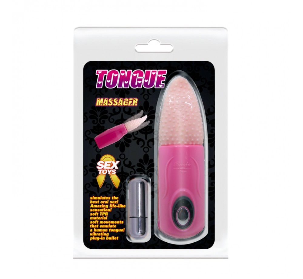 Вибромассажёр-язычок с вибропулей,3 виброрежима,цвет телесный Вибромассажёр-язычок с вибропулей,3 виброрежима,цвет телесный