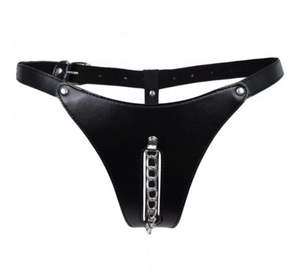 Стринги с металлическим декором Стринги с металлическим декором