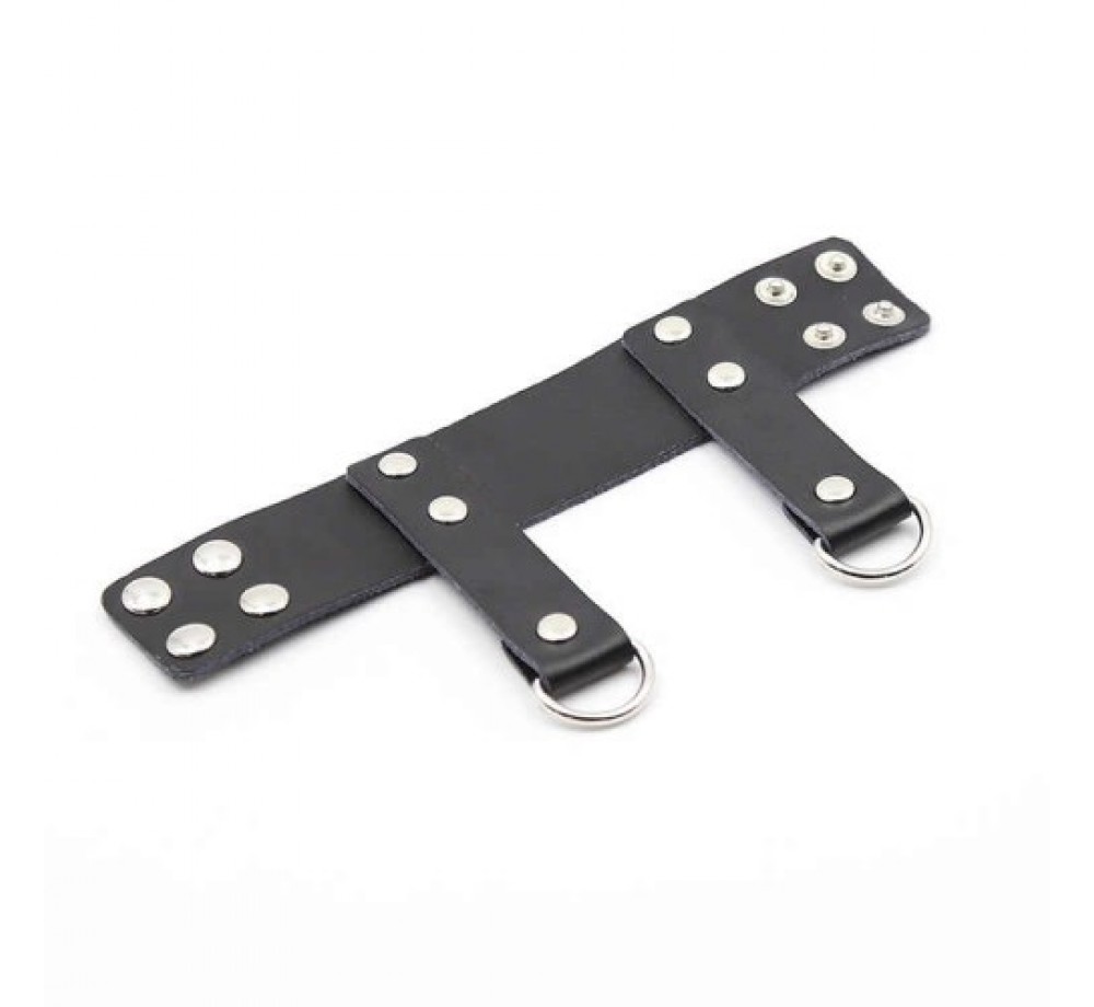 Кожаная утяжка на пенис с клепками Кожаная утяжка на пенис с клепками