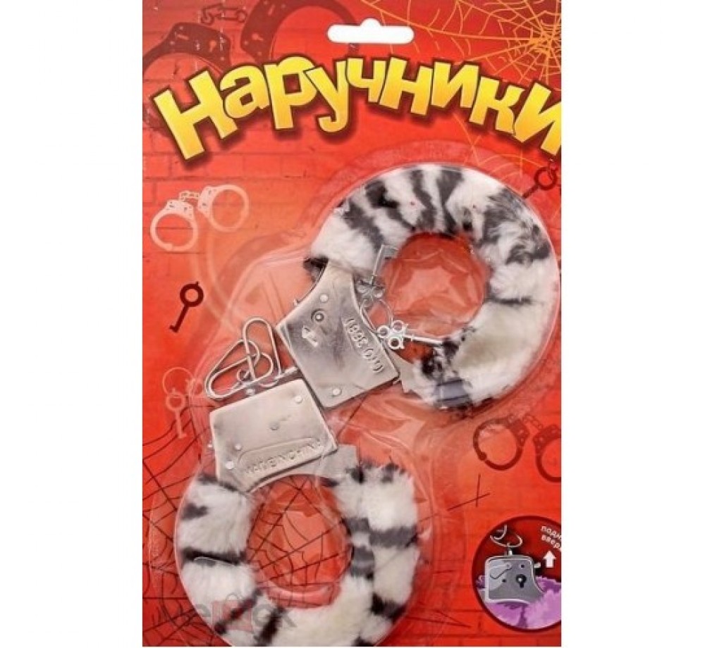 Наручники меховые «Белый барс» Наручники меховые «Белый барс»