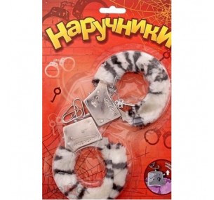 Наручники меховые «Белый барс» Наручники меховые «Белый барс»