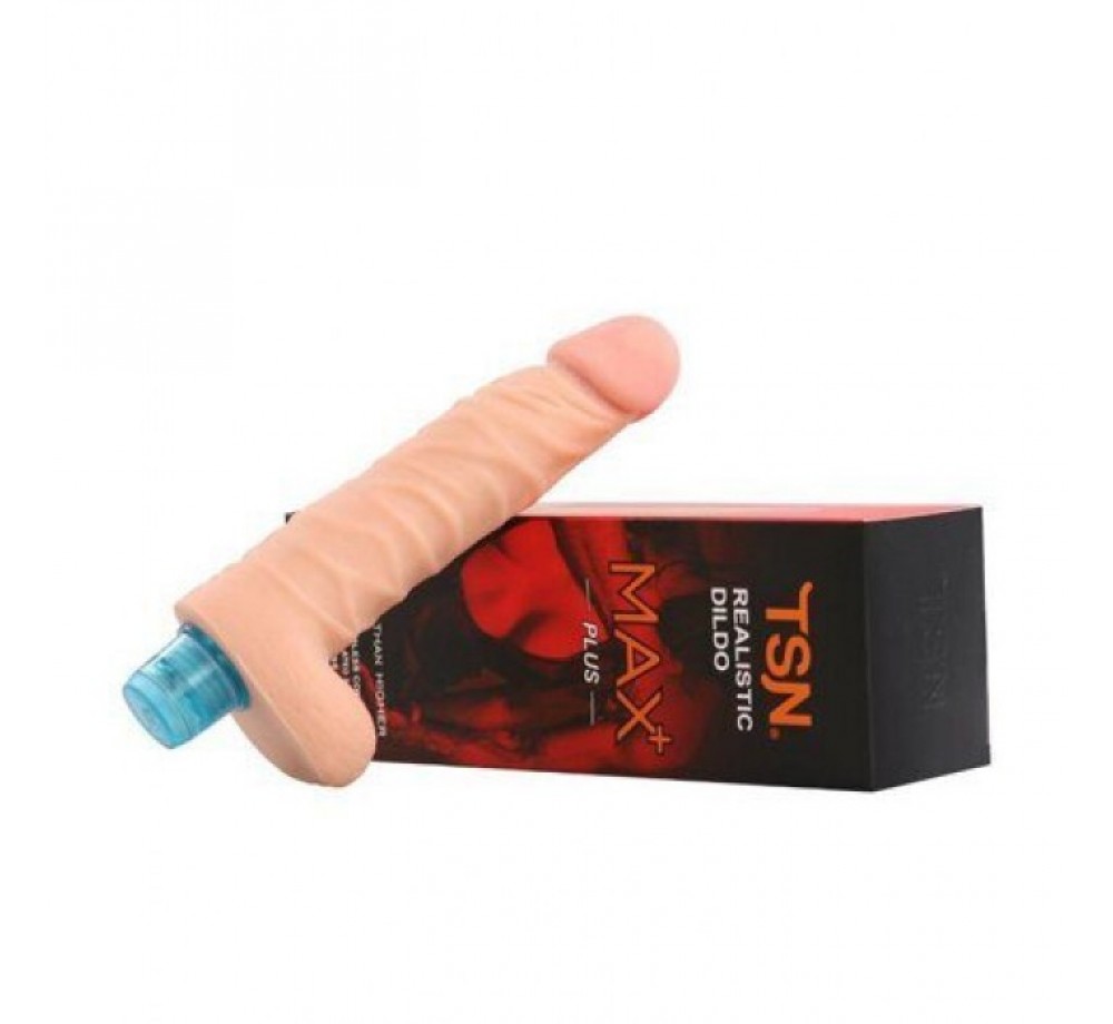 ВИБРАТОР РЕАЛИСТИЧНЫЙ MAX С МОШОНКОЙ ТЕЛЕСНЫЙ 21 СМ, АРТ XL-101/1