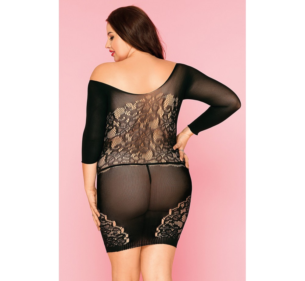 ПЛАТЬЕ-СЕТКА И СТРИНГИ CANDY GIRL MERIMBA ЧЕРНЫЕ, 2XL ПЛАТЬЕ-СЕТКА И СТРИНГИ CANDY GIRL MERIMBA ЧЕРНЫЕ, 2XL