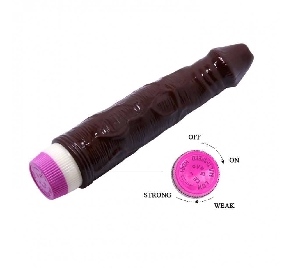 Вибратор из ПВХ Fantasy 22 см (BW-001064), коричневый Вибратор из ПВХ Fantasy 22 см (BW-001064), коричневый